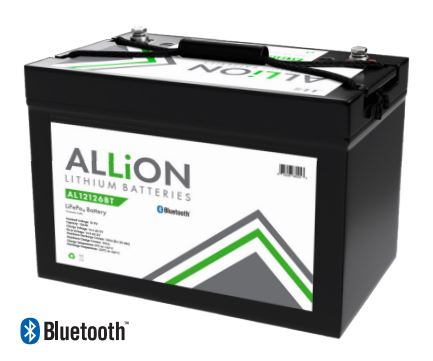 ALLiON 12V 126Ah Deep Cycle Lithium Battery for RV, Marine, Solar Power & Off-Grid Applications - Long Lasting Rechargeable LiFePO4 Battery with Built-in BMS