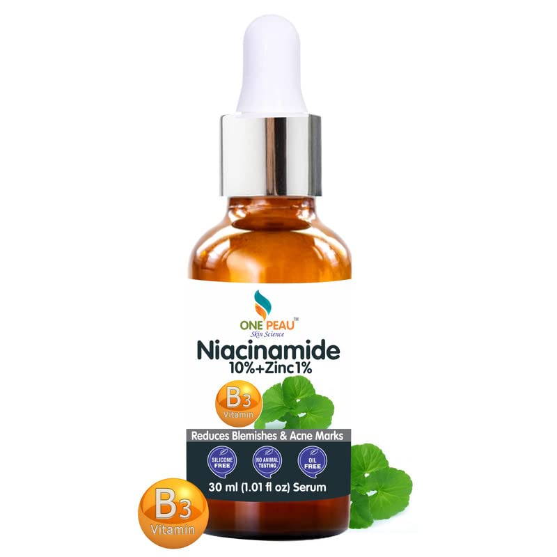 Niacinamide 10% + Zinc 1% Vitamin B3 Serum - Reduces Blemishes, Acne Marks & Pores - Brightening Facial Treatment for Dark Spots & Oil Control (30ml) - Perfect for Daily Skincare Routine & Acne-Prone Skin