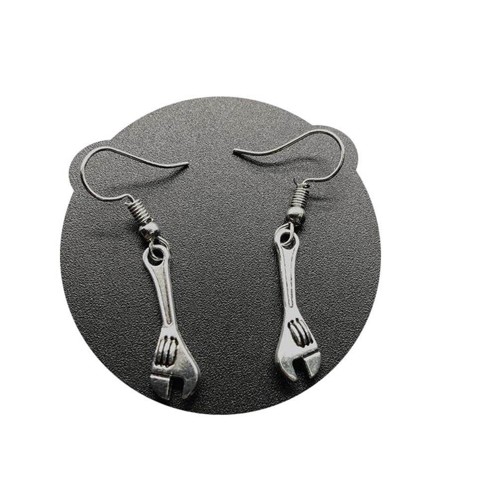 Mini Tool Earrings - Handyman Jewelry Gifts for Women - Unique Wrench Dangle Earrings - Perfect for DIY Enthusiasts, Construction Workers & Tool Lovers