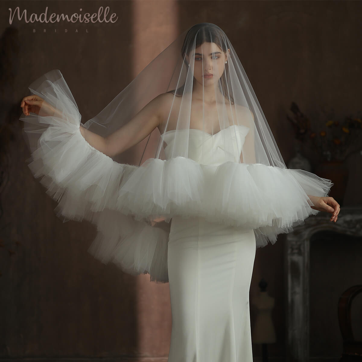 Ella Veil - Elegant Bridal Veil for Weddings & Special Occasions | Perfect for Brides, Prom & Formal Events