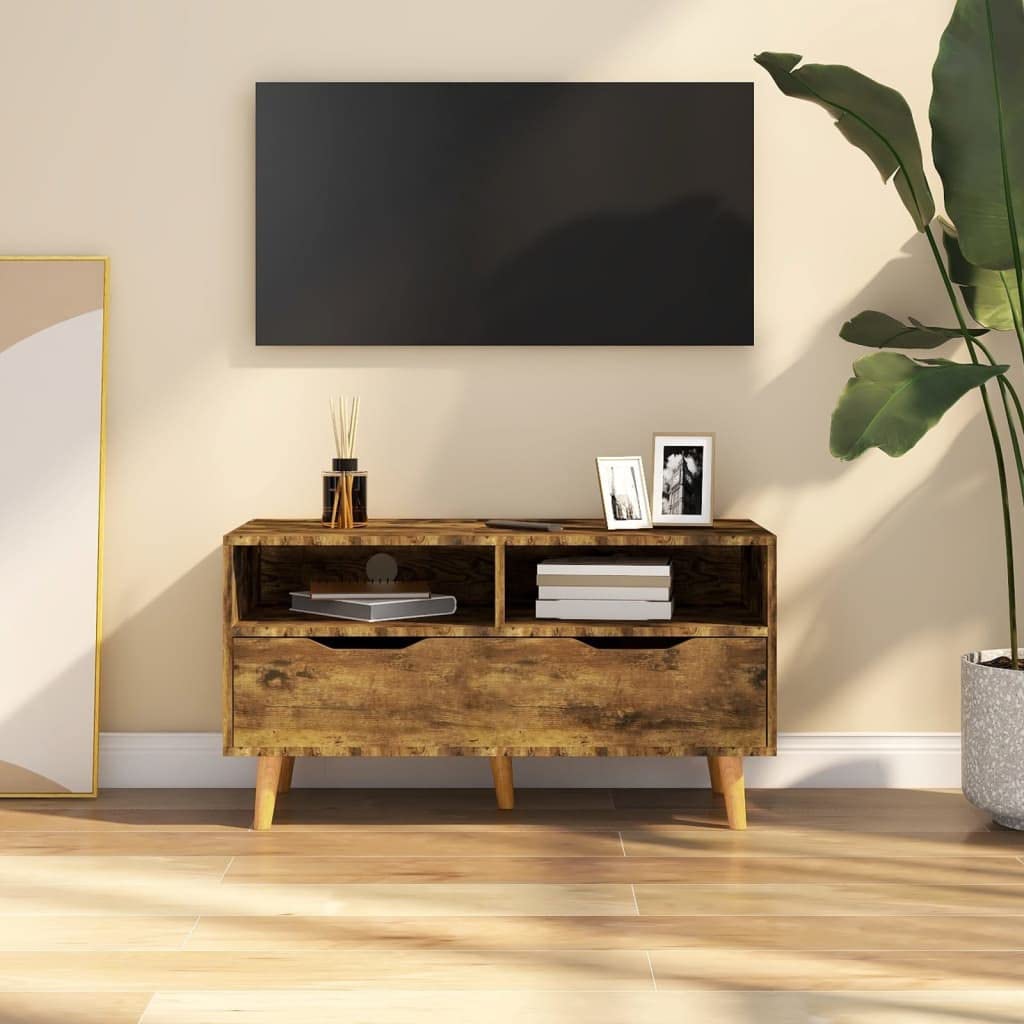 Modern TV Stand with Storage - 35.4