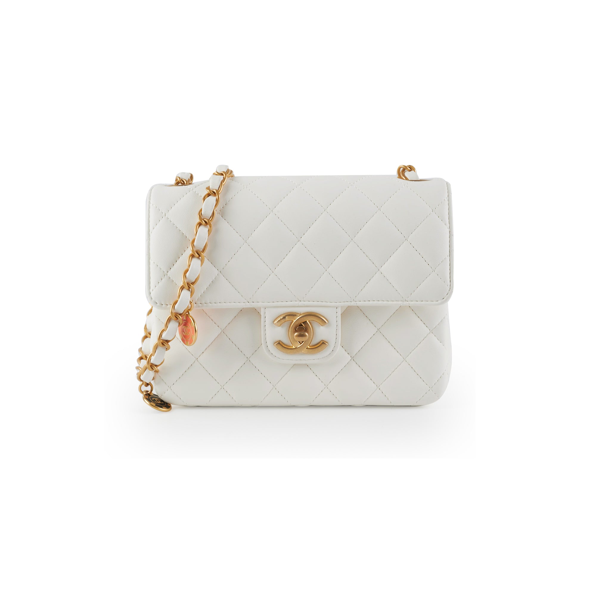 Chanel Classic Flap Bag in White - Luxury Designer Handbag for Women | Perfect for Parties, Weddings & Everyday Elegance