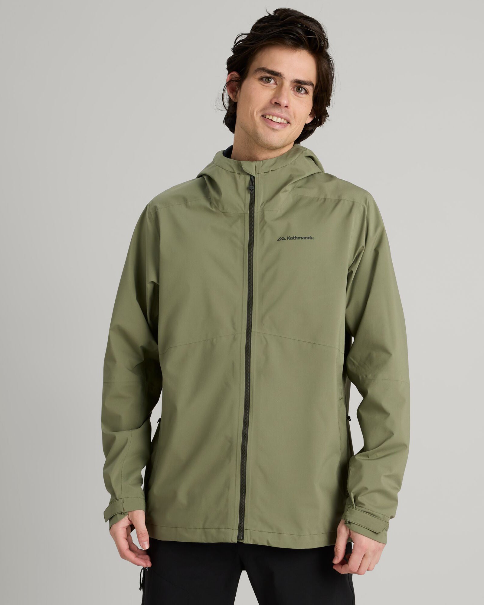 Men's Waterproof Hiking Rain Jacket - Lightweight Stretch 2.5 Layer Shell for Outdoor Adventures (Beech Color) - Perfect for Camping, Backpacking & Mountain Trekking