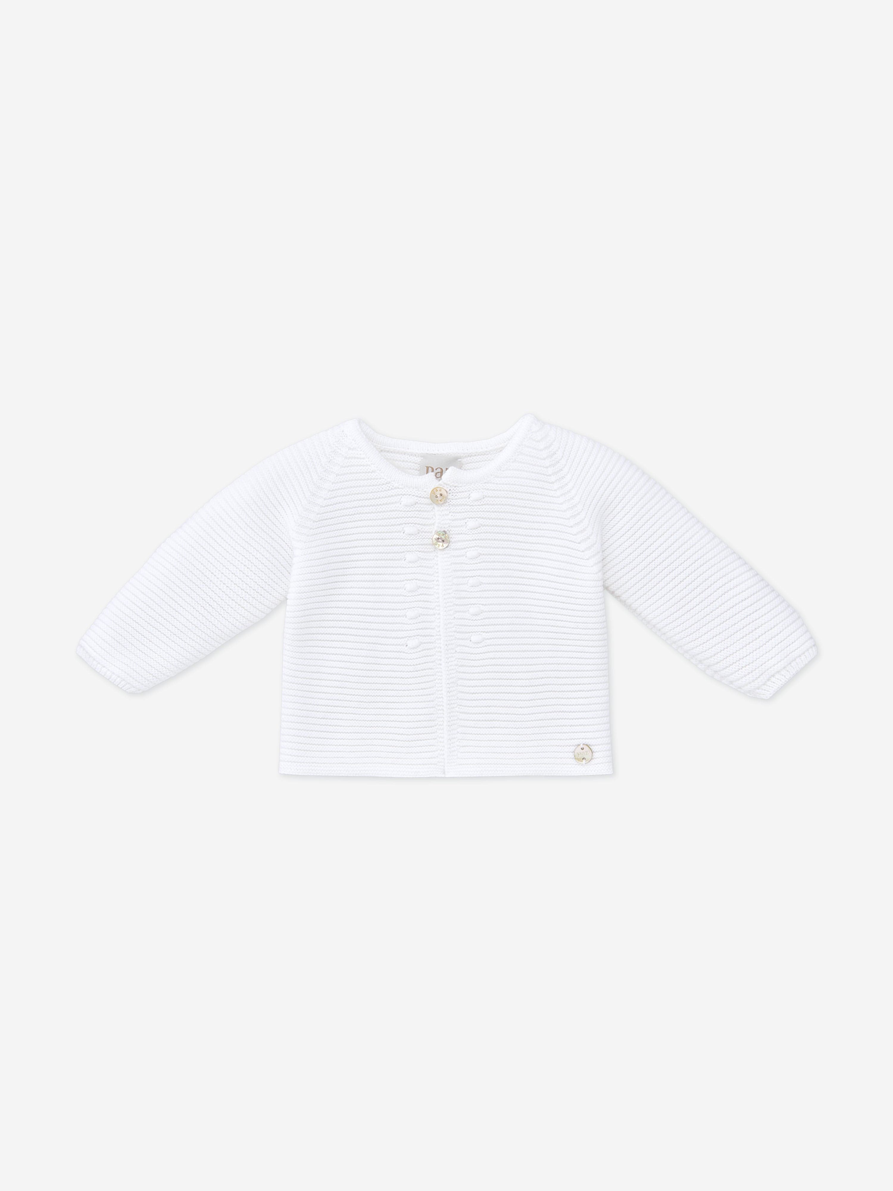 Soft White Baby Knitted Cardigan - Cozy & Stylish for Newborns & Toddlers - Perfect for Photos, Outings & Special Occasions