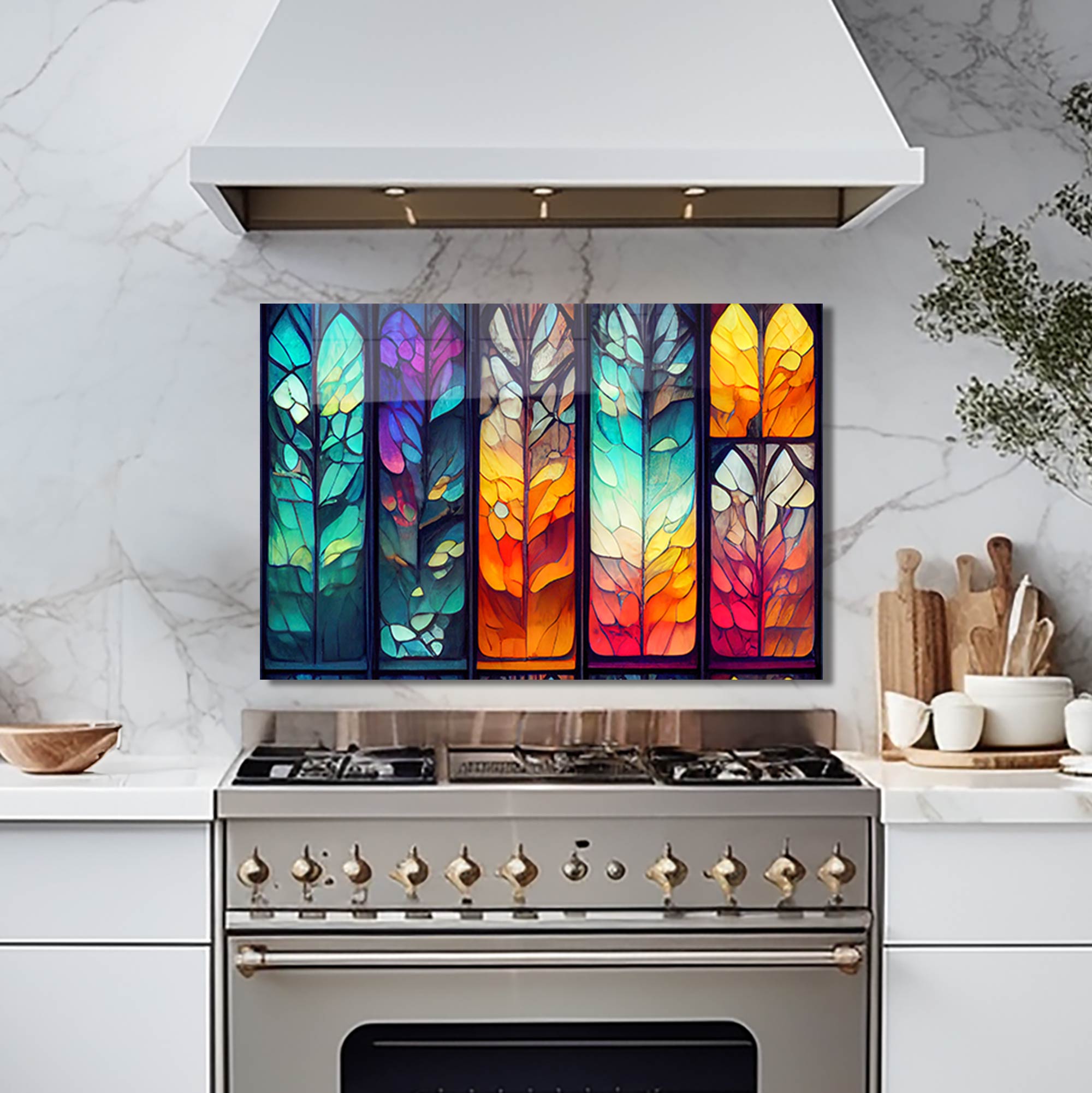Seasons Glass Splashback - Stylish & Durable Kitchen Backsplash Panel - Perfect for Modern Kitchens, Bathrooms & Home Renovations