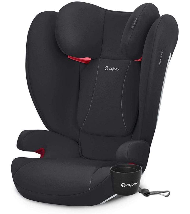 Cybex Solution B-Fix Booster Car Seat for Kids - Volcano Black | Safe & Comfortable for Travel & School Drop-Offs