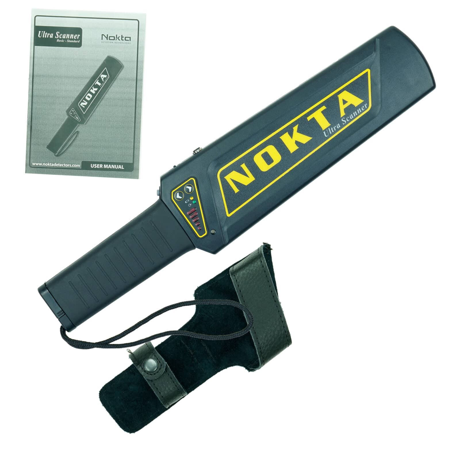 Nokta Ultra Scanner Basic - Metal Detector with Belt Holster & 9V Battery for Treasure Hunting, Beach Combing & Outdoor Adventures