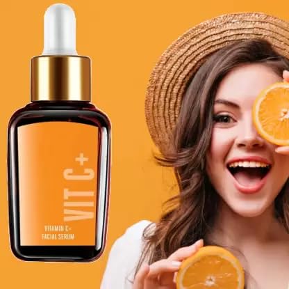 Vitamin C Facial Serum for Anti-Aging, Smoothing & Brightening Skin - 30ml | Dark Spot Corrector, Glow Booster for Day & Night Skincare Routine