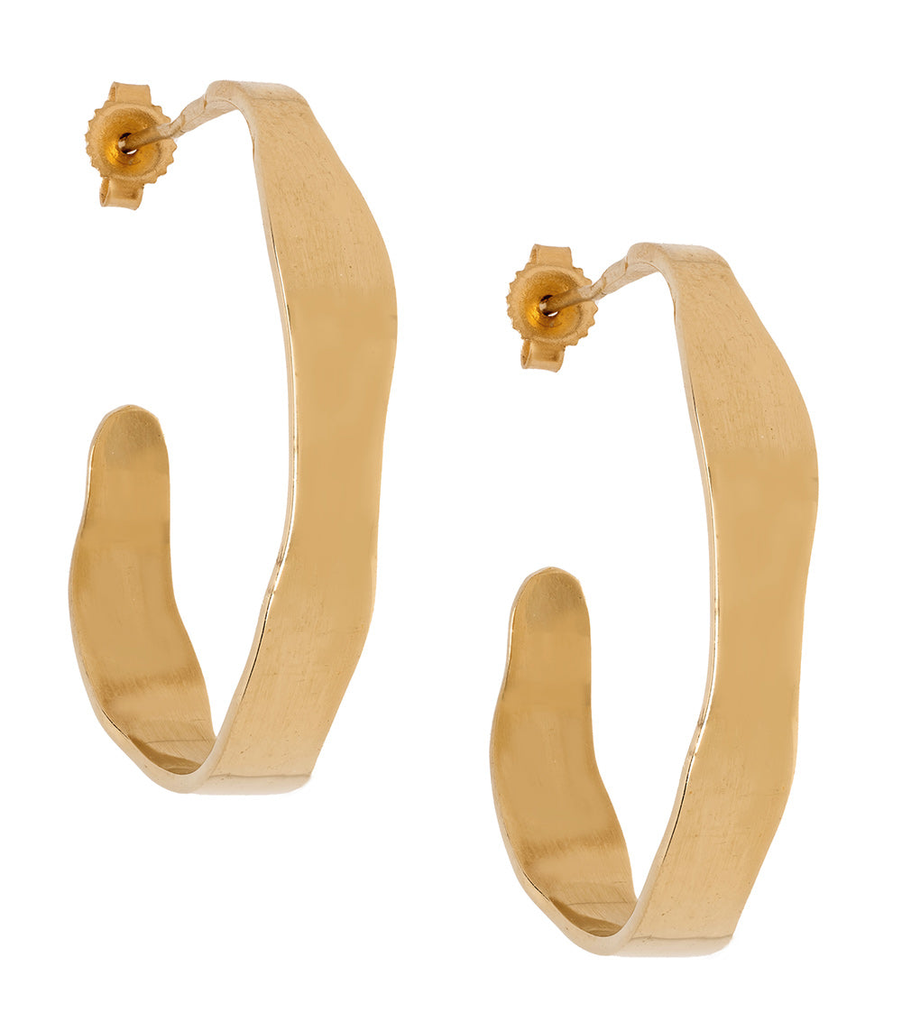 Medium Torn Paper Hoops - Handmade Boho Earrings for Women, Lightweight & Stylish - Perfect for Festivals, Parties & Everyday Wear