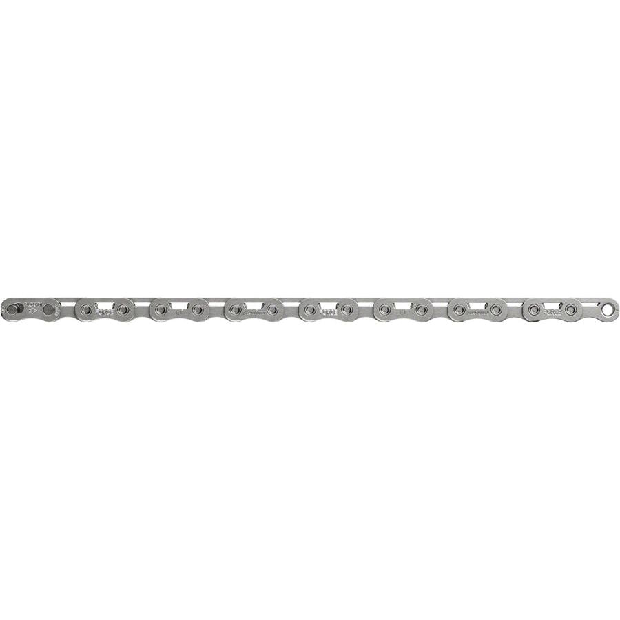 SRAM Force Flattop Chain 12/13 Speed Bike Chain - 114 Links with PowerLock Connector, Silver E1 - Compatible with Road & Mountain Bikes, High-Performance Cycling Accessory