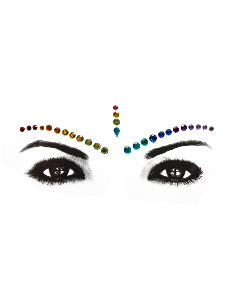 Comet Busters Face Gems - Sparkling Eye Jewels for Rave Makeup & Festival Glam | Self-Adhesive Rhinestone Eye Decorations (JEWEYE001-2) | Perfect for EDM Parties, Halloween Costumes & Photo Shoots