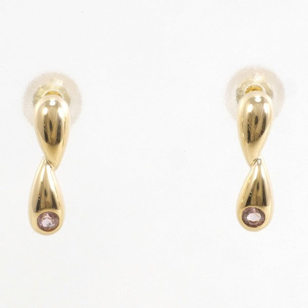 18K Yellow Gold Pink Tourmaline Earrings for Women - Elegant Gemstone Jewelry Gift for Birthday, Anniversary & Special Occasions