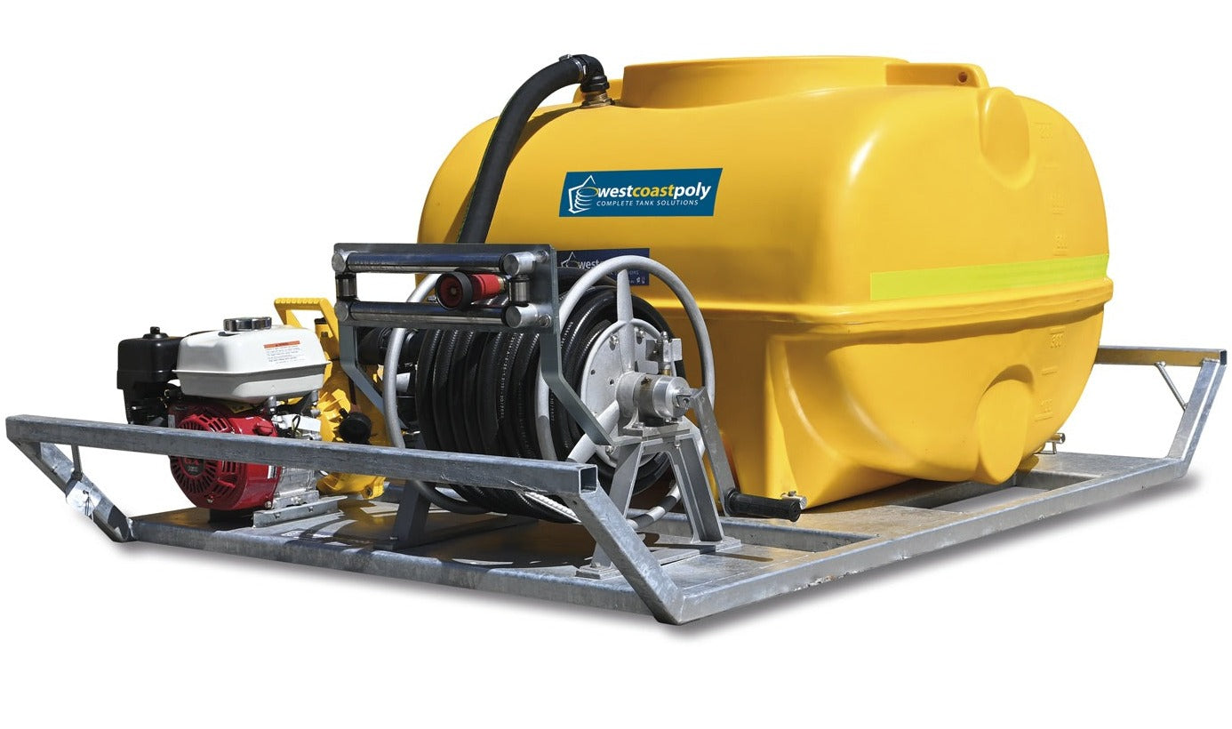 600L Skid Mounted Firefighting Unit with Davey 5155HV 5.5HP Pump (500LPM/600kPa) - Ideal for Rural Fire Protection, Industrial Safety & Emergency Response - Free Delivery Within 800km of Perth