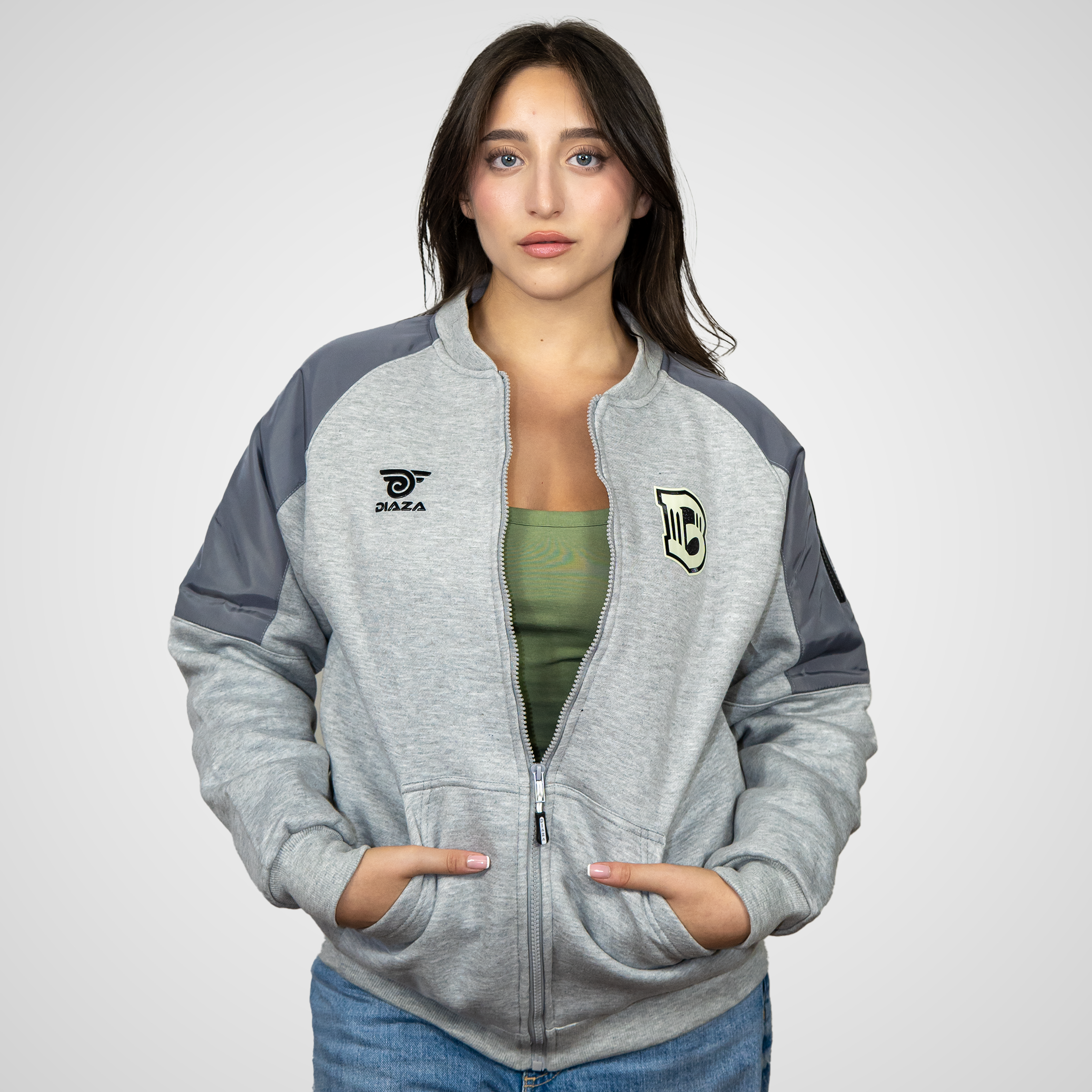 Brooklyn FC Women's Vintage Jacket Grey | Retro Soccer Jacket for Women | Perfect for Game Day, Casual Wear & Fan Apparel