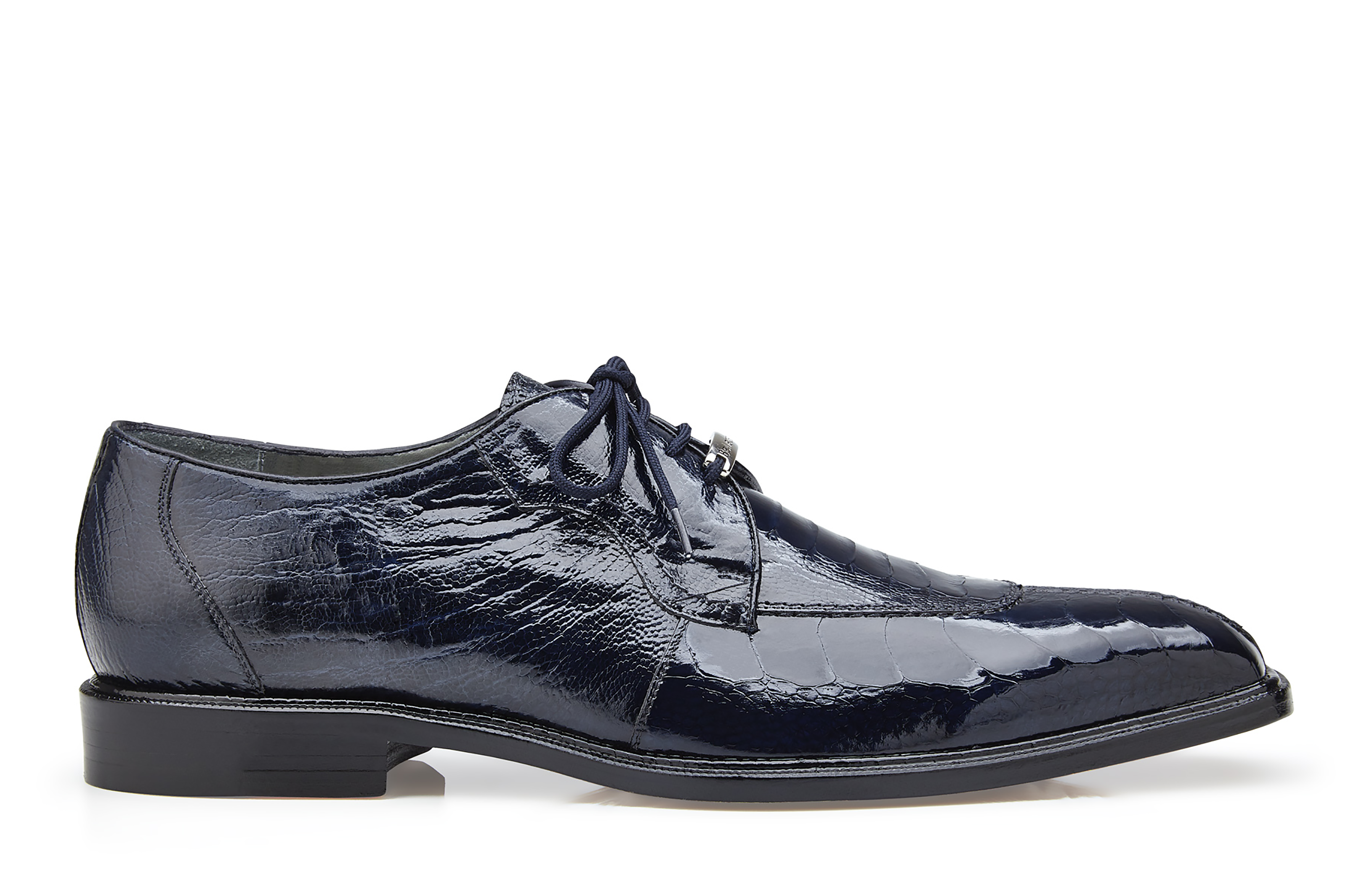 Belvedere Siena Genuine Ostrich Leg Navy Dress Shoes for Men - Size 9 - Premium Business & Formal Occasion Footwear
