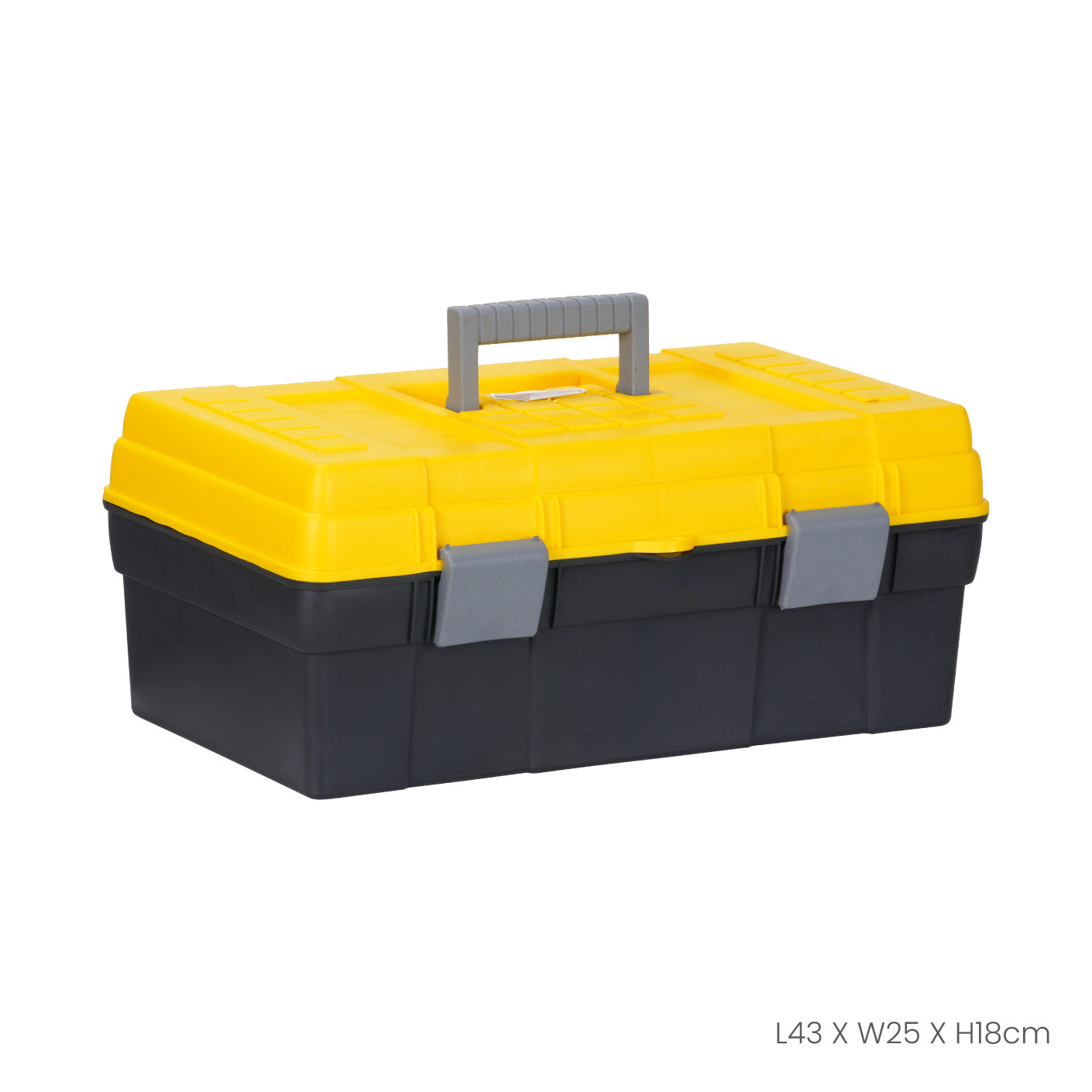 Medium Tool Box (7707) - Durable Storage Organizer for Tools, DIY Projects & Home Repairs - Perfect for Garage, Workshop & On-the-Go Use