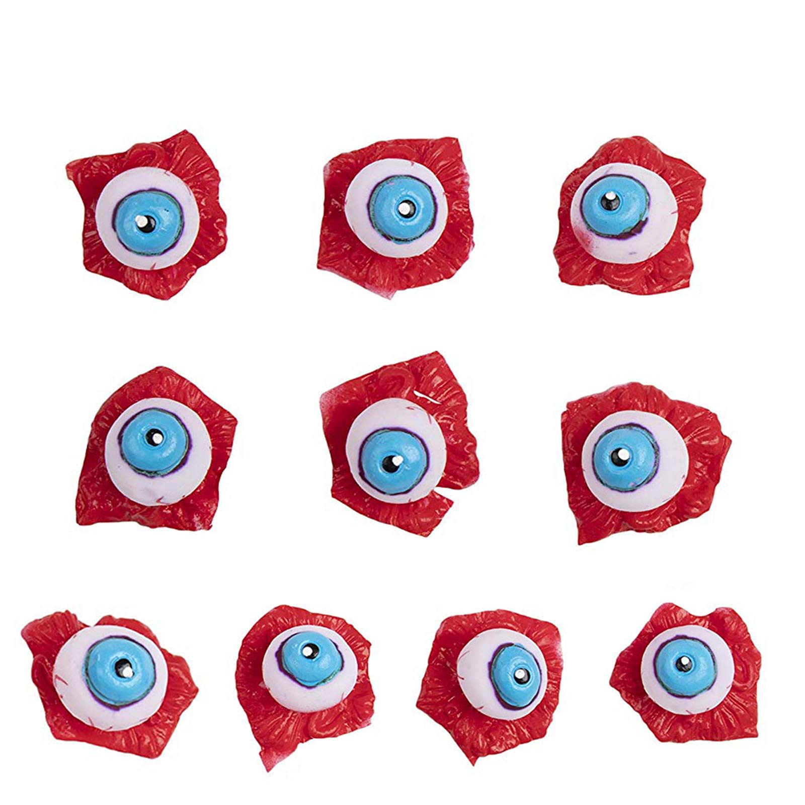 10PCS Realistic Halloween Bloody Eyeballs - Creepy Fake Severed Eyeball Props for Zombie Vampire Party Decor, Prank Toys & Haunted House Scenes - Perfect for Halloween Decorations, Themed Parties & Scary Pranks