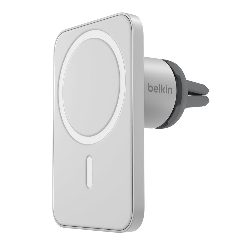 Belkin MagSafe Car Mount Holder for iPhone 12/13/14 Series - Secure & Adjustable - Perfect for Hands-Free Driving & Navigation - Gray