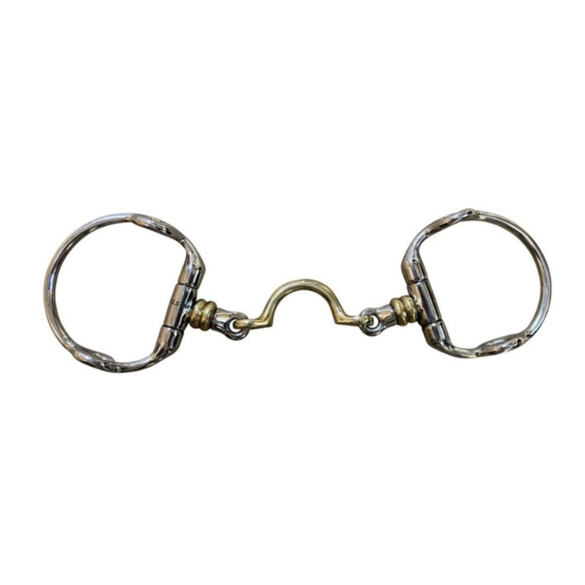 Jump'in French Mouth Eggbutt Gag with Roller and High Port Bit - Horse Training Equipment for Dressage & Western Riding