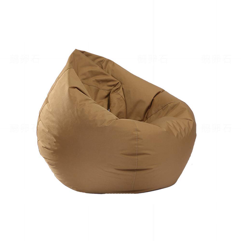 HYZXK Waterproof Bean Bag Chair Cover for Kids & Adults - 60x65cm Brown Slipcover with Zipper for Indoor & Outdoor Gaming & Garden Chairs (No Filling Included) - Perfect for Game Rooms, Living Rooms & Patio Furniture