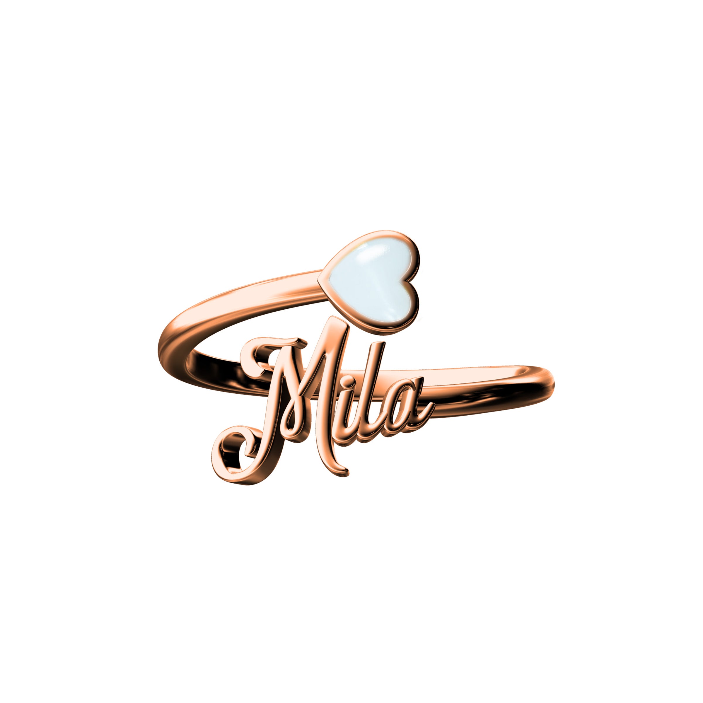Evermine Personalized Breastmilk Ring - Custom Name Ring for Moms, Unique Baby Gift - Perfect for Mother's Day, Baby Showers & Breastfeeding Mementos