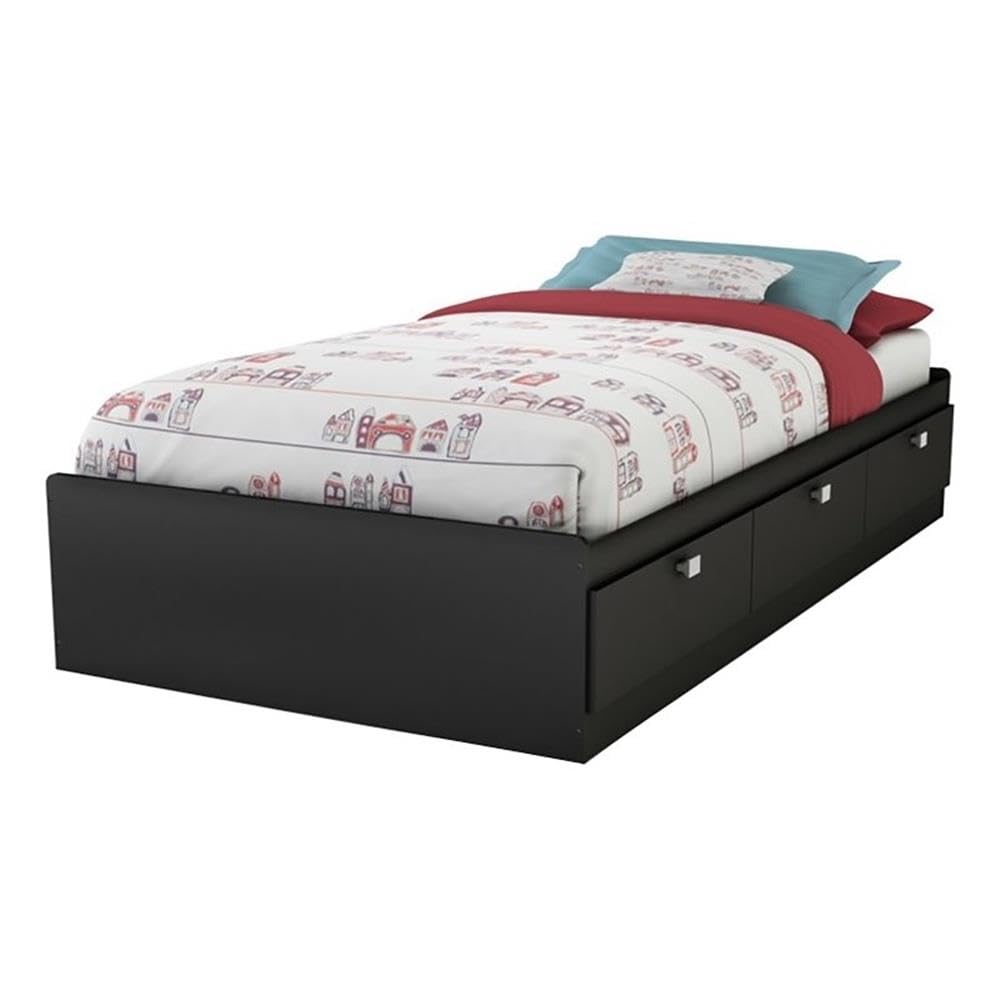 Rosebery Full Size Kids Platform Bed with 3 Drawers & Wood Slats - No Box Spring Needed for Cozy Bedrooms