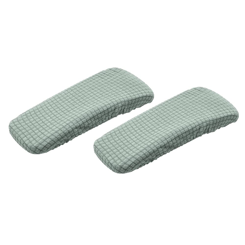 WWYH Armrest Covers for Office Chairs - Stretchable, Removable Slipcovers (1 Pair, Green) - Perfect for Home Office, Gaming & Computer Chairs - Comfort & Protection