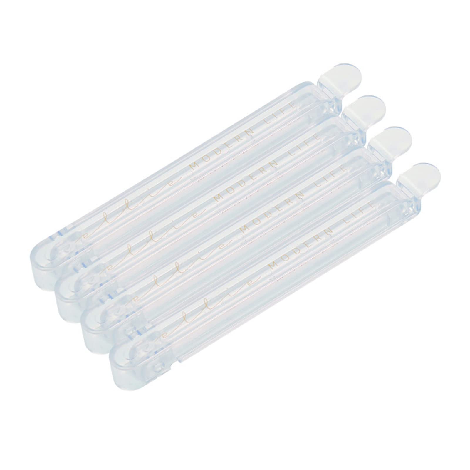 Reusable Plastic Bag Sealer Clips - 4Pcs for Snacks, Bread & Chips - Kitchen Food Storage