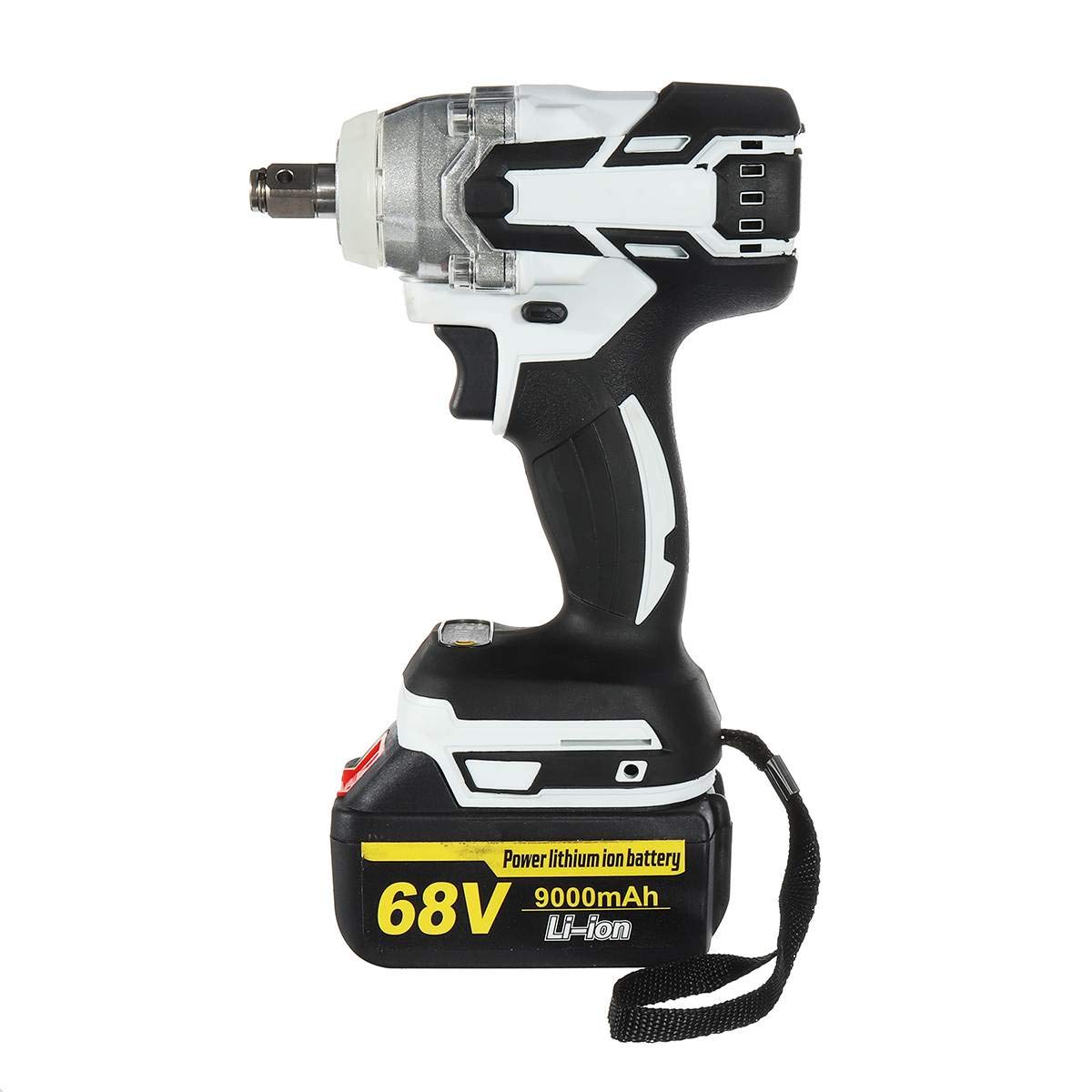 Viinice 68V Brushless Cordless Impact Wrench - Variable Speed, Rechargeable Lithium Battery Electric Impact Drill for Automotive Repair & DIY Projects