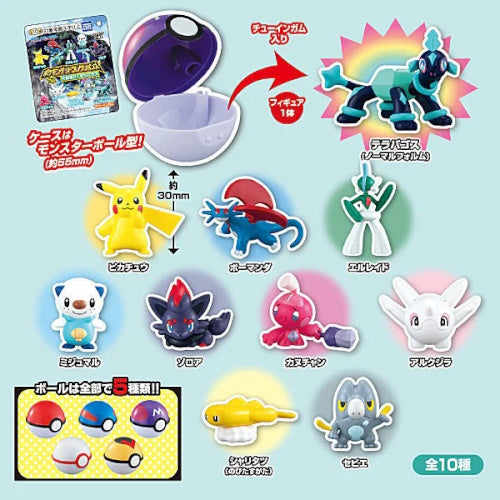Pokemon Terapagos Series 1 Inch Mini Figure Collection - Takara Tomy Official - Perfect for Display, Gifts & Pokemon Battles