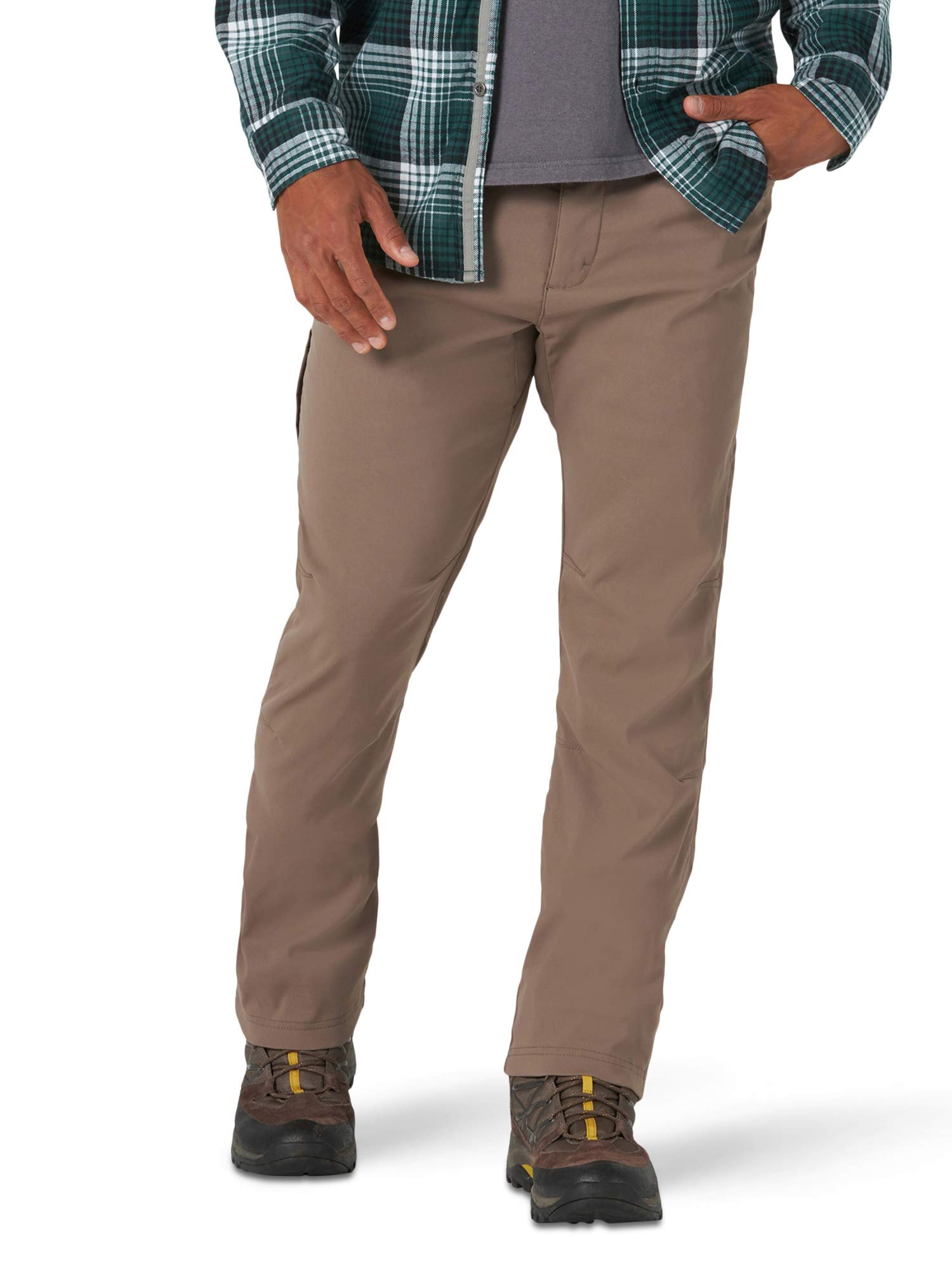 ATG by Wrangler Men's Fleece Lined Utility Pants - Winter Work Pants with Warm Fleece Lining for Outdoor Jobs, Hiking & Cold Weather Activities