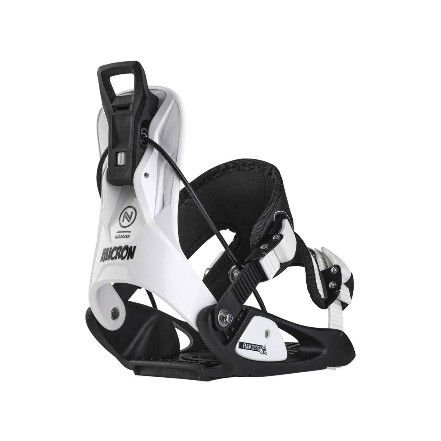 Flow Junior's Micron Stormtrooper Snowboard Bindings 2025 - Lightweight Youth Snowboard Bindings for Boys & Girls - Perfect for Park Riding, Freestyle & All-Mountain Snowboarding