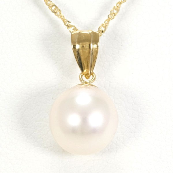 18K Yellow Gold Pearl Necklace for Women - Elegant Bridal Jewelry, Wedding Gift & Anniversary Present - Perfect for Formal Events, Date Nights & Special Occasions