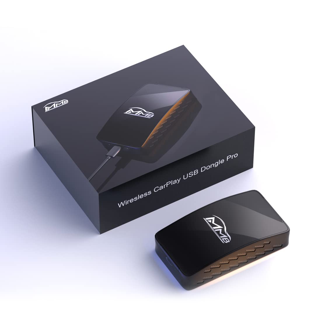 MMB Wireless CarPlay Adapter - 2-in-1 Wireless Android Auto & Apple CarPlay USB Dongle for OEM Wired Cars | Plug & Play | Supports Mirror Link & Phone Cast | Perfect for Commuting, Road Trips & Hands-Free Driving