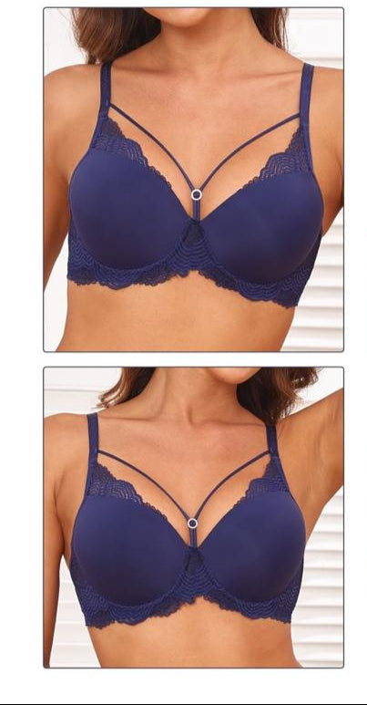 Lace Detail Thin Cup Bra - Comfortable & Sexy Underwire Bra for Women - Perfect for Everyday Wear, Date Nights & Special Occasions