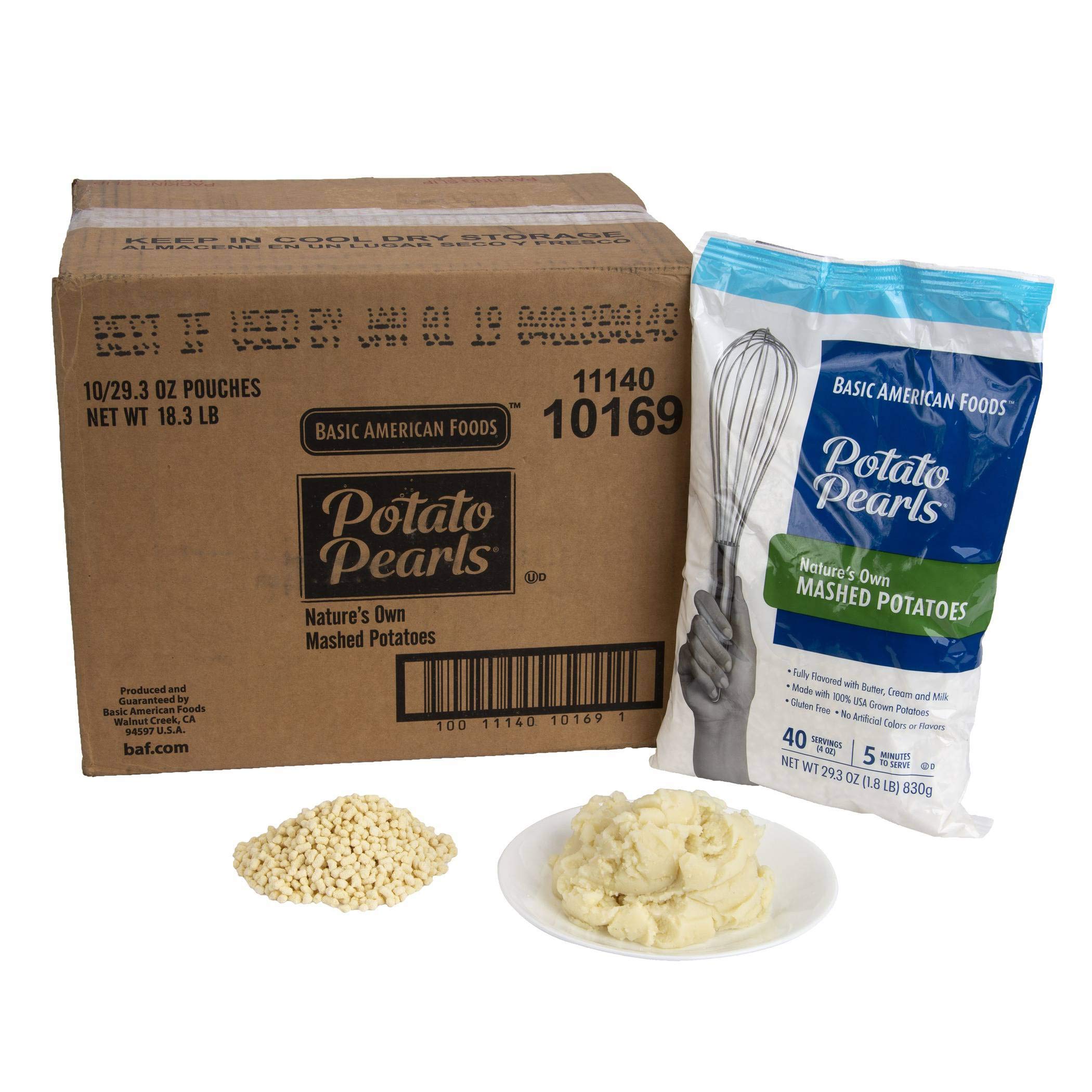 Instant Mashed Potatoes 29.3 oz (10-Pack) | Easy-to-Prepare Side Dish for Family Dinners, Holiday Meals & Camping Trips