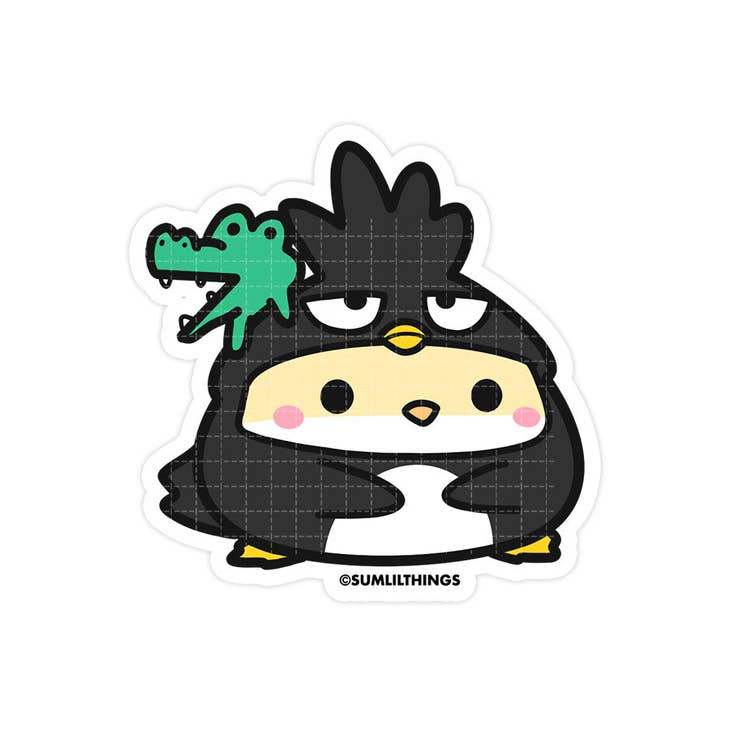 Badtz Maru Chibi Vinyl Sticker - Cute Sanrio Character Decal for Laptops, Water Bottles & DIY Crafts