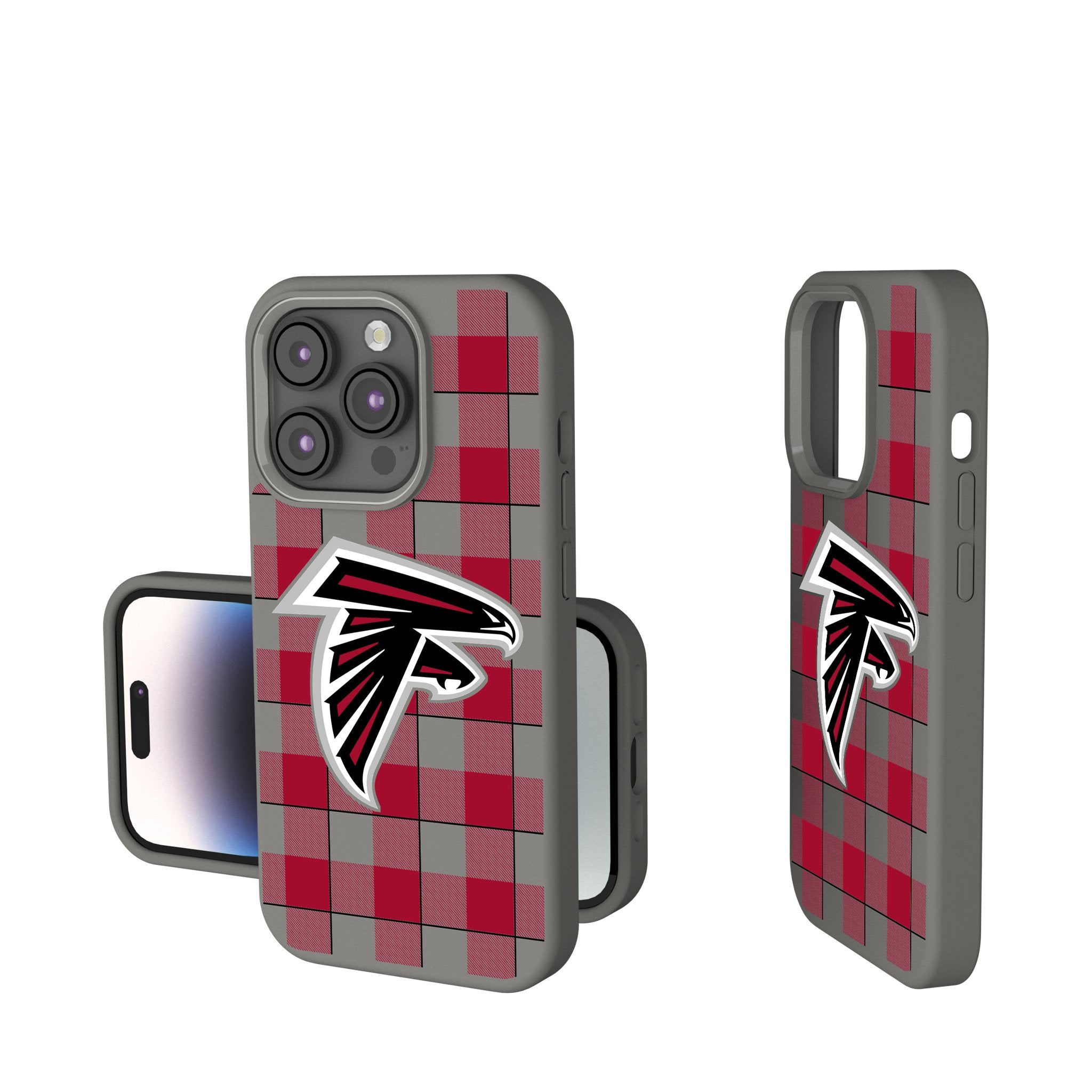 Atlanta Falcons Plaid Soft Touch Phone Case - Durable Protective Cover for iPhone & Samsung - Perfect for Game Day & Everyday Use