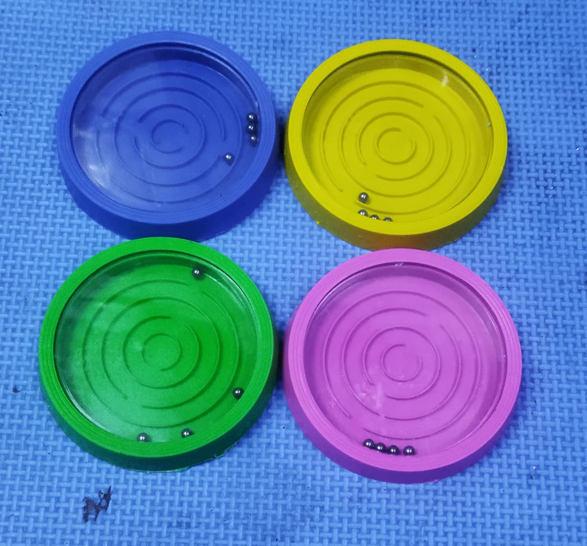 4 Pack Plastic Ball Bearing Maze Game Toy for Kids - Fun Educational STEM Learning Toy for Hand-Eye Coordination & Focus - Perfect for Classroom, Travel & Sensory Play