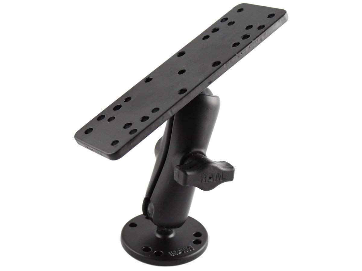 RAM Mounts Garmin Marine Electronic Mount RAM-B-111U with Medium Arm - Compatible with Select Garmin Devices for Boating & Marine Navigation