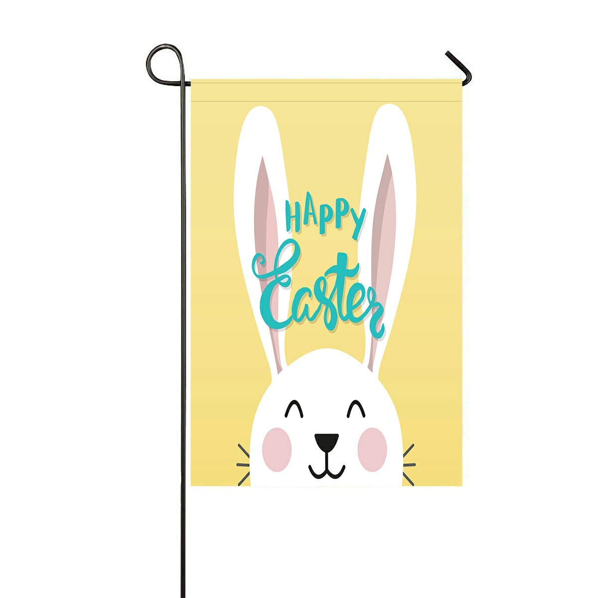 Easter Bunny Garden Flag - 12x18 Inch Outdoor Decorative Flag for Spring Party, Home & Yard Decor - Perfect for Easter Celebrations, Garden Parties & Seasonal Festivities