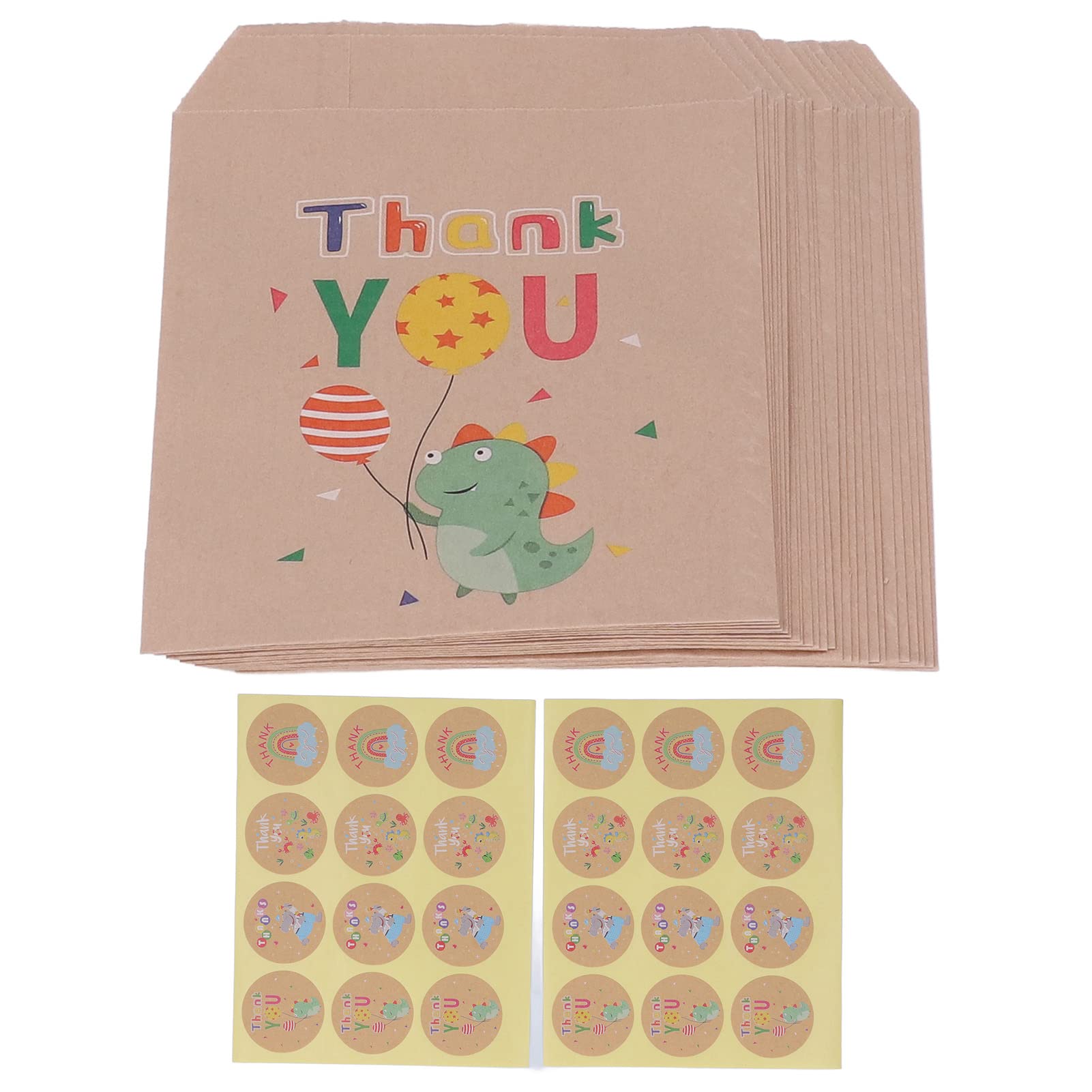 Eco-Friendly Kraft Paper Gift Bags with Dinosaur Print - Brown Shopping Bags for Retail, Holiday Parties & Birthday Gifts - Perfect for Christmas Presents, Birthday Party Favors & Store Packaging