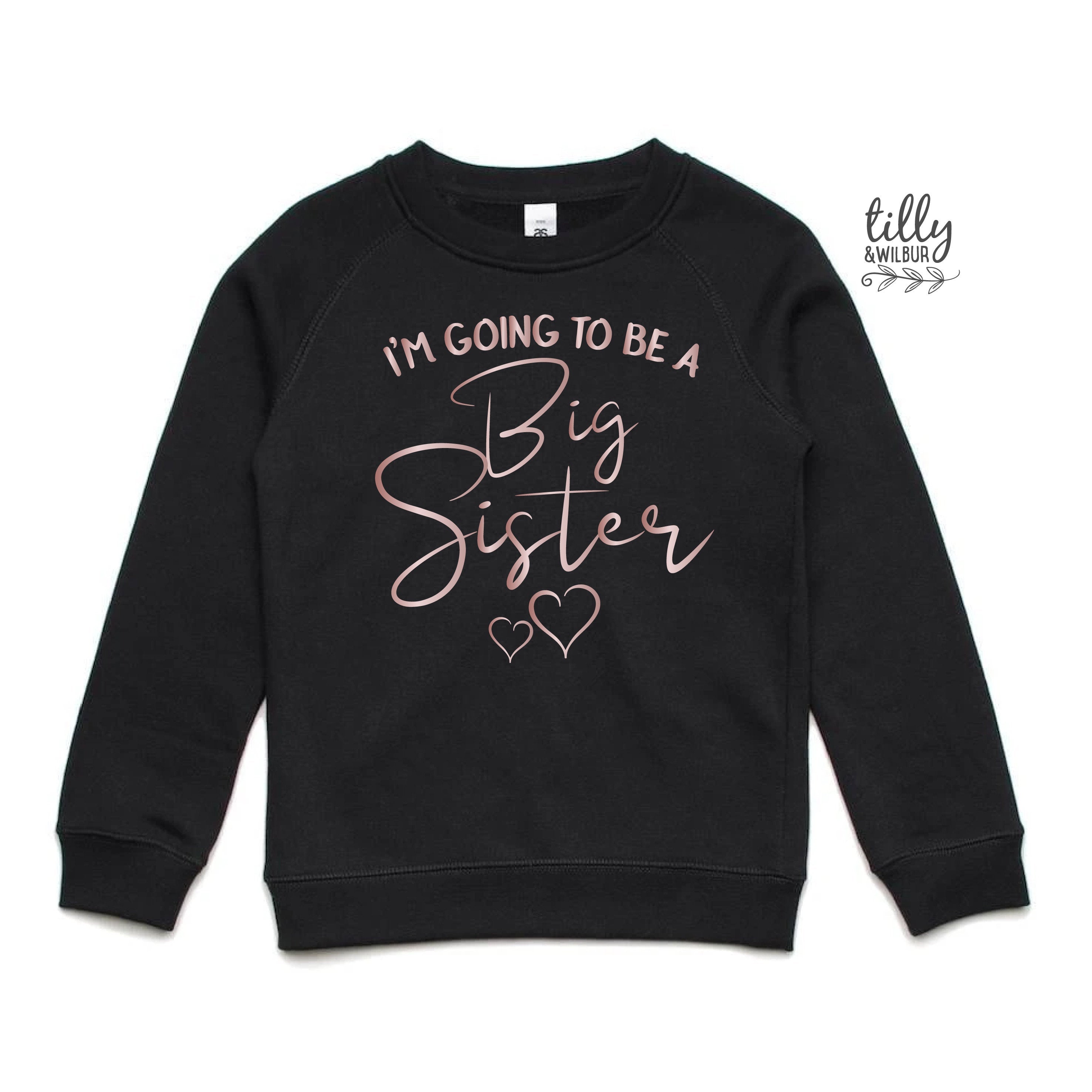 Big Sister Jumper - Cute Matching Family Outfits for Sisters | Comfortable Cotton Knit Sweater for Girls | Perfect for Family Photos, Holidays & Sibling Bonding