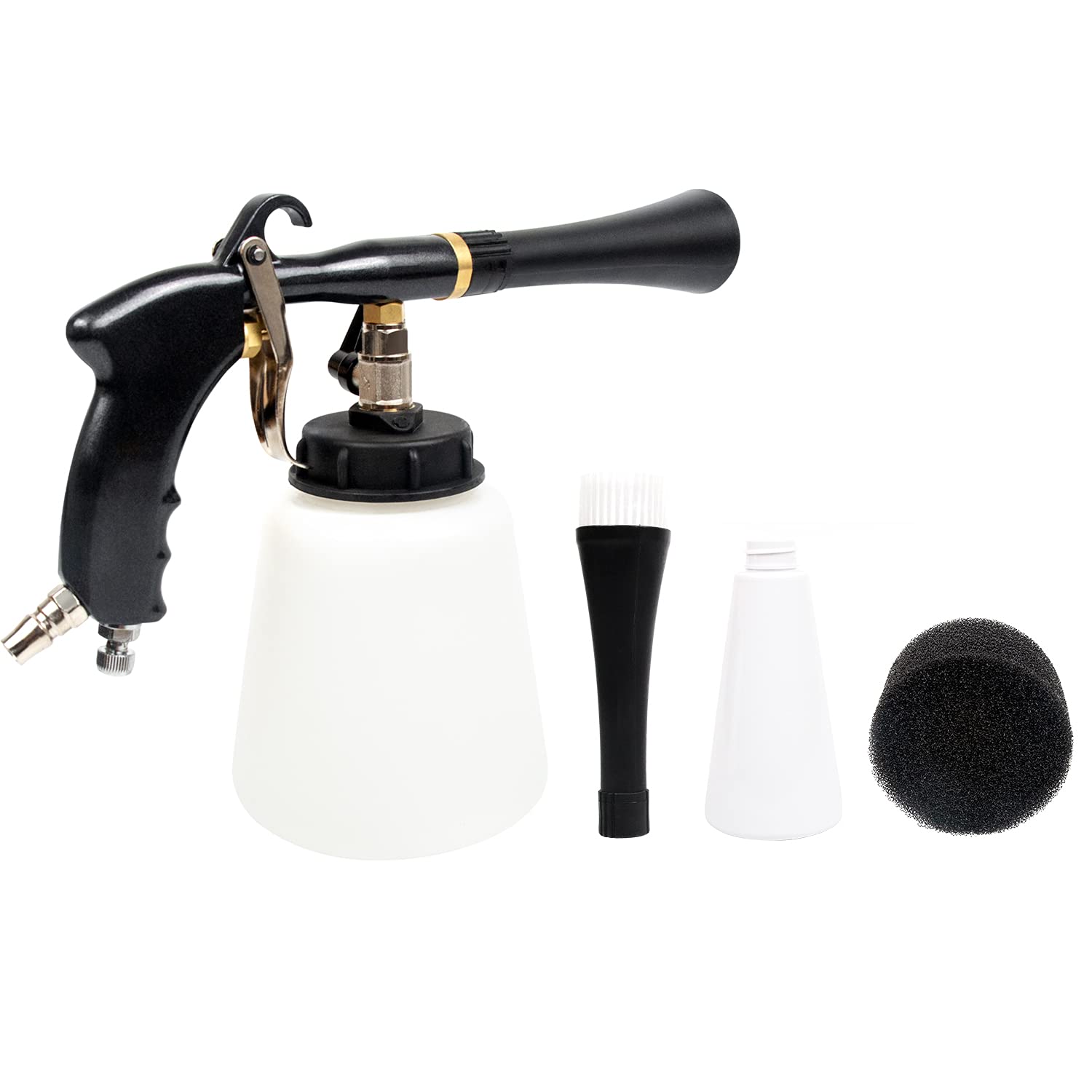 Premium Adjustable Pressure Car Cleaning Gun - High Pressure Jet Cleaner for Car Detailing & Interior Washing | Car Wash Tool Kit with Detailing Supplies (Black) | Perfect for Home Car Wash, Auto Detailing & Vehicle Maintenance