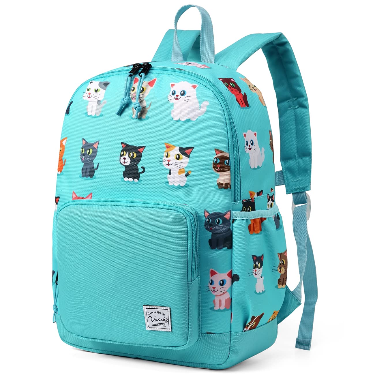 VASCHY Kids Backpack - Lightweight Waterproof School Backpack for Boys & Girls with Adjustable Chest Strap | Perfect for Preschool, Daycare & Travel