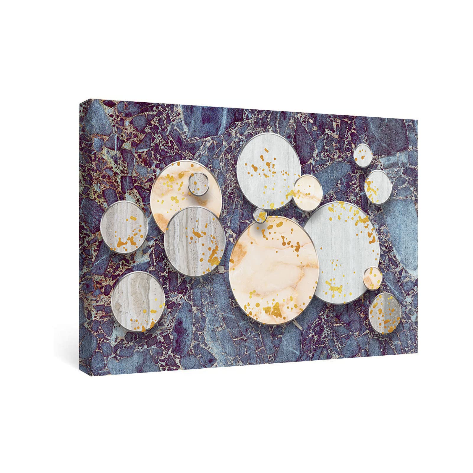 Abstract Canvas Wall Art - Farmhouse Decor for Living Room & Kitchen - 8x12 Inch Framed - Ready to Hang - Boho Home Decor for Modern Spaces