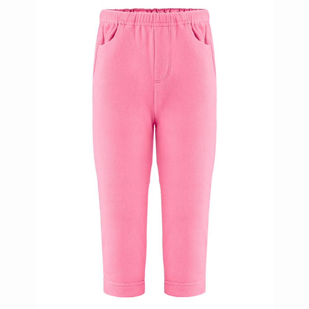 Poivre Blanc Girls Micro Fleece Pants - Soft & Warm Winter Fleece-Lined Leggings for Toddlers & Kids (Orchid Pink) - Perfect for Playdates, School & Outdoor Activities