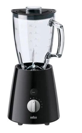 Braun JB3060 Tribute Collection 800W Glass Jar Blender - 220V High Power Blender for Smoothies, Juices & Food Prep - Perfect for Home Kitchen & Commercial Use