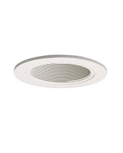 Leadco TR312 WH 4-Inch White Baffle Recessed Trim for Ceiling Lighting - Perfect for Living Rooms, Kitchens & Bedrooms