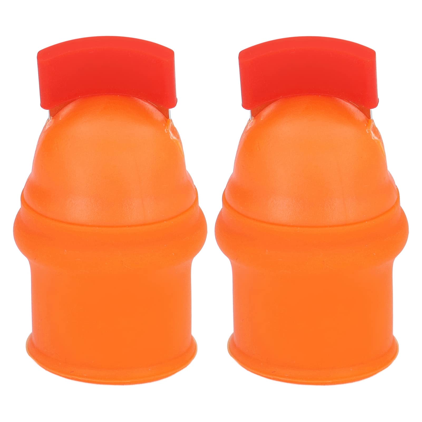 2 Pack Thumb Knives - Silicone Orange Gardening Knives for Strawberry, Bean & Vegetable Harvesting - Ergonomic Fruit Picking Tools for Gardeners & Farmers - Perfect for Home Gardens, Farm Work & Outdoor Harvesting